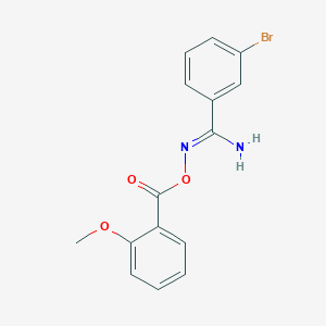 3-bromo-N'-[(2-methoxybenzoyl)oxy]benzenecarboximidamide