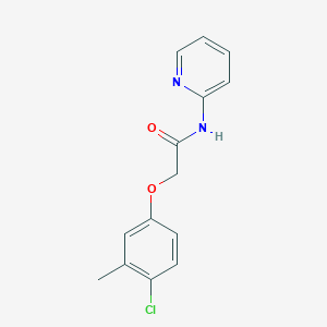 molecular formula C14H13ClN2O2 B5710654 2-(4-chloro-3-methylphenoxy)-N-2-pyridinylacetamide CAS No. 6574-86-3