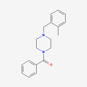 molecular formula C19H22N2O B5710685 1-benzoyl-4-(2-methylbenzyl)piperazine 