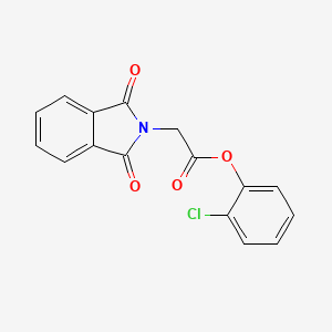 molecular formula C16H10ClNO4 B5710711 2-chlorophenyl (1,3-dioxo-1,3-dihydro-2H-isoindol-2-yl)acetate 