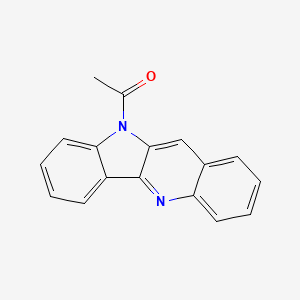molecular formula C17H12N2O B5710719 10-acetyl-10H-indolo[3,2-b]quinoline 