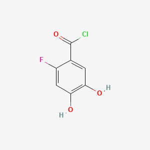 2-Fluoro-4,5-dihydroxybenzoyl chloride