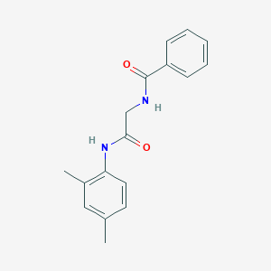 molecular formula C17H18N2O2 B5710730 N-{2-[(2,4-dimethylphenyl)amino]-2-oxoethyl}benzamide 