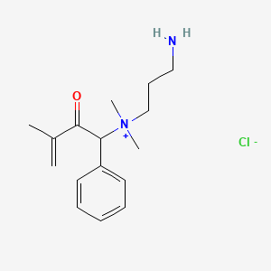molecular formula C16H25ClN2O B571075 N-(3-Aminopropyl)-N,N,3-trimethyl-2-oxo-1-phenylbut-3-en-1-aminium chloride CAS No. 122988-32-3
