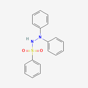 molecular formula C18H16N2O2S B5710752 N',N'-二苯苯磺酰肼 CAS No. 38554-27-7