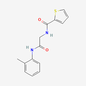 molecular formula C14H14N2O2S B5710765 N-{2-[(2-methylphenyl)amino]-2-oxoethyl}-2-thiophenecarboxamide 