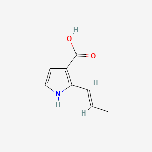(E)-2-(Prop-1-en-1-yl)-1H-pyrrole-3-carboxylic acid