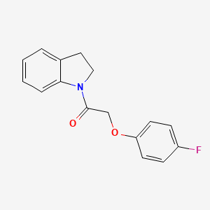 molecular formula C16H14FNO2 B5710793 1-[(4-fluorophenoxy)acetyl]indoline 