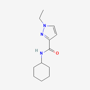 molecular formula C12H19N3O B5710824 N-cyclohexyl-1-ethyl-1H-pyrazole-3-carboxamide 