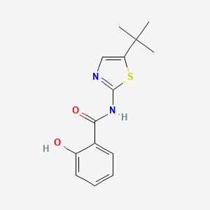 molecular formula C14H16N2O2S B5710830 N-(5-tert-butyl-1,3-thiazol-2-yl)-2-hydroxybenzamide 