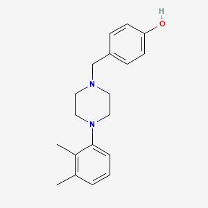 molecular formula C19H24N2O B5710863 4-{[4-(2,3-dimethylphenyl)-1-piperazinyl]methyl}phenol 