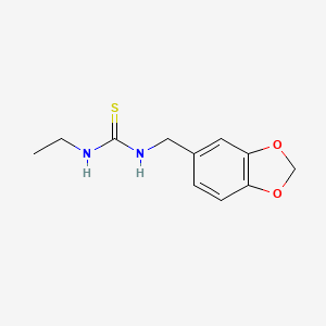 molecular formula C11H14N2O2S B5710899 N-(1,3-benzodioxol-5-ylmethyl)-N'-ethylthiourea 