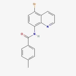 molecular formula C17H13BrN2O B5710923 N-(5-bromo-8-quinolinyl)-4-methylbenzamide 