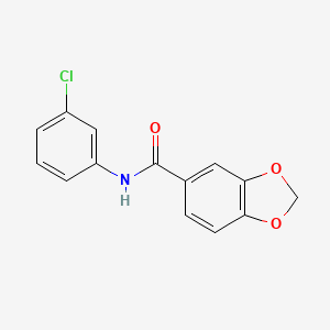 N-(3-chlorophenyl)-1,3-benzodioxole-5-carboxamide