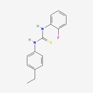 molecular formula C15H15FN2S B5710939 N-(4-ethylphenyl)-N'-(2-fluorophenyl)thiourea 