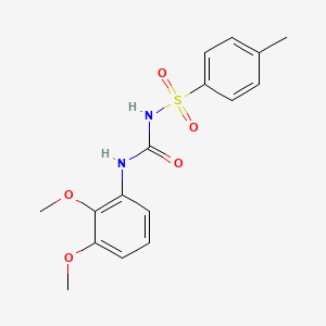 molecular formula C16H18N2O5S B5710956 N-{[(2,3-dimethoxyphenyl)amino]carbonyl}-4-methylbenzenesulfonamide 