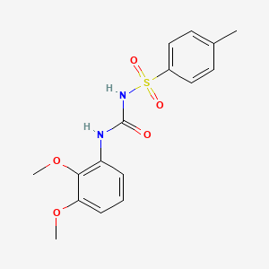 molecular formula C16H18N2O5S B5710956 3-(2,3-DIMETHOXYPHENYL)-1-(4-METHYLBENZENESULFONYL)UREA 