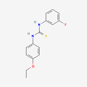 molecular formula C15H15FN2OS B5710962 N-(4-ethoxyphenyl)-N'-(3-fluorophenyl)thiourea 