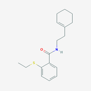molecular formula C17H23NOS B5710970 N-[2-(1-cyclohexen-1-yl)ethyl]-2-(ethylthio)benzamide 
