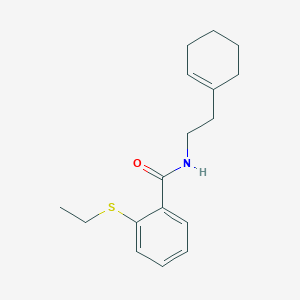 molecular formula C17H23NOS B5710970 N-[2-(cyclohex-1-en-1-yl)ethyl]-2-(ethylsulfanyl)benzamide 