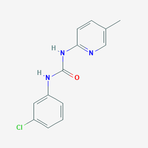 molecular formula C13H12ClN3O B5710984 N-(3-chlorophenyl)-N'-(5-methyl-2-pyridinyl)urea 