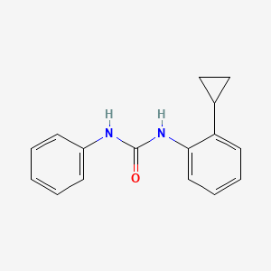 molecular formula C16H16N2O B5710987 N-(2-cyclopropylphenyl)-N'-phenylurea 