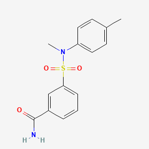 3-[Methyl(4-methylphenyl)sulfamoyl]benzamide