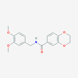 N-(3,4-dimethoxybenzyl)-2,3-dihydro-1,4-benzodioxine-6-carboxamide