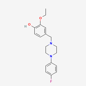 molecular formula C19H23FN2O2 B5711005 2-ethoxy-4-{[4-(4-fluorophenyl)-1-piperazinyl]methyl}phenol 
