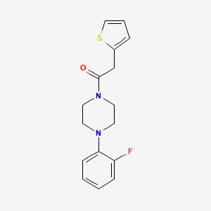 molecular formula C16H17FN2OS B5711007 1-(2-fluorophenyl)-4-(2-thienylacetyl)piperazine 