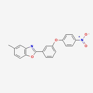 molecular formula C20H14N2O4 B5711010 5-methyl-2-[3-(4-nitrophenoxy)phenyl]-1,3-benzoxazole 