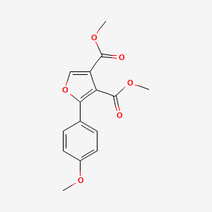 molecular formula C15H14O6 B5711036 dimethyl 2-(4-methoxyphenyl)-3,4-furandicarboxylate CAS No. 82577-49-9