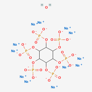 molecular formula C6H8Na12O25P6 B571105 Phytic acid dodecasodium salt hydrate CAS No. 123408-98-0