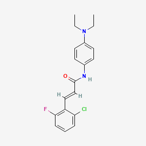 molecular formula C19H20ClFN2O B5711091 3-(2-chloro-6-fluorophenyl)-N-[4-(diethylamino)phenyl]acrylamide 