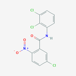 molecular formula C13H7Cl3N2O3 B5711094 5-chloro-N-(2,3-dichlorophenyl)-2-nitrobenzamide 
