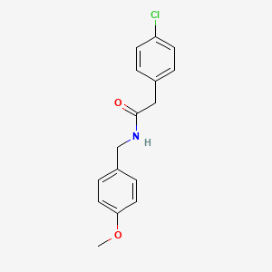 molecular formula C16H16ClNO2 B5711106 2-(4-chlorophenyl)-N-(4-methoxybenzyl)acetamide 
