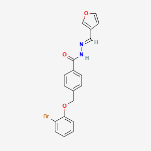 4-[(2-BROMOPHENOXY)METHYL]-N'~1~-[(E)-1-(3-FURYL)METHYLIDENE]BENZOHYDRAZIDE