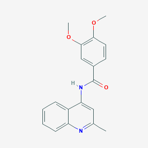 molecular formula C19H18N2O3 B5711126 3,4-dimethoxy-N-(2-methyl-4-quinolinyl)benzamide 