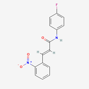 molecular formula C15H11FN2O3 B5711131 N-(4-fluorophenyl)-3-(2-nitrophenyl)acrylamide 