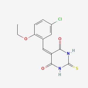 molecular formula C13H11ClN2O3S B5711148 5-(5-chloro-2-ethoxybenzylidene)-2-thioxodihydro-4,6(1H,5H)-pyrimidinedione 