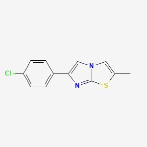 molecular formula C12H9ClN2S B5711180 6-(4-chlorophenyl)-2-methylimidazo[2,1-b][1,3]thiazole 