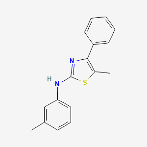 molecular formula C17H16N2S B5711182 5-methyl-N-(3-methylphenyl)-4-phenyl-1,3-thiazol-2-amine 