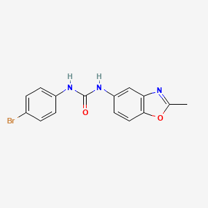 molecular formula C15H12BrN3O2 B5711194 N-(4-bromophenyl)-N'-(2-methyl-1,3-benzoxazol-5-yl)urea 