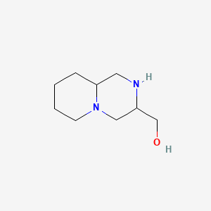 molecular formula C9H18N2O B571120 (Octahydro-2H-pyrido[1,2-a]pyrazin-3-yl)methanol CAS No. 120614-00-8