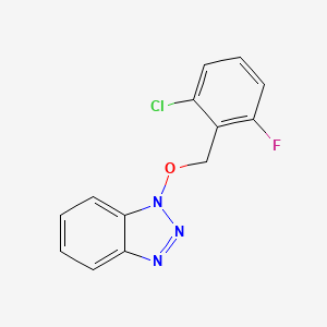 molecular formula C13H9ClFN3O B5711209 1-[(2-chloro-6-fluorobenzyl)oxy]-1H-1,2,3-benzotriazole 