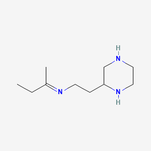 (2E)-N-[2-(Piperazin-2-yl)ethyl]butan-2-imine