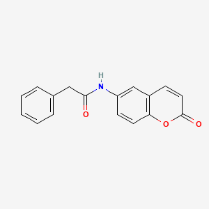 molecular formula C17H13NO3 B5711227 N-(2-oxo-2H-chromen-6-yl)-2-phenylacetamide 