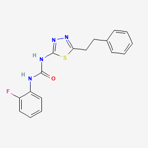 N-(2-fluorophenyl)-N'-[5-(2-phenylethyl)-1,3,4-thiadiazol-2-yl]urea