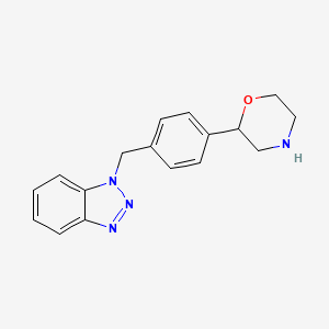 molecular formula C17H18N4O B571124 1H-Benzotriazole,1-(4-morpholinylphenylmethyl)- CAS No. 120803-36-3