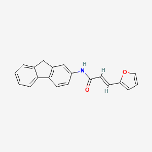 molecular formula C20H15NO2 B5711277 N-9H-fluoren-2-yl-3-(2-furyl)acrylamide 